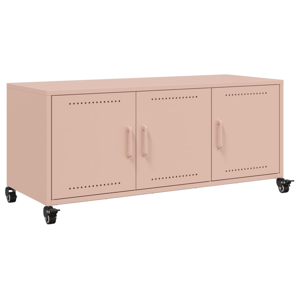 TV Cabinet Pink 100.5x39x43.5 cm Steel - Bargainia.com - 8721102635281 - 846645