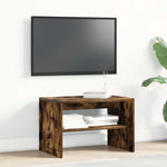 TV Cabinet Smoked Oak 60x40x40 cm Engineered Wood - Bargainia.com - 