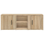 TV Cabinet Sonoma Oak 100x31.5x35 cm Engineered Wood - Bargainia.com - 8720845668242