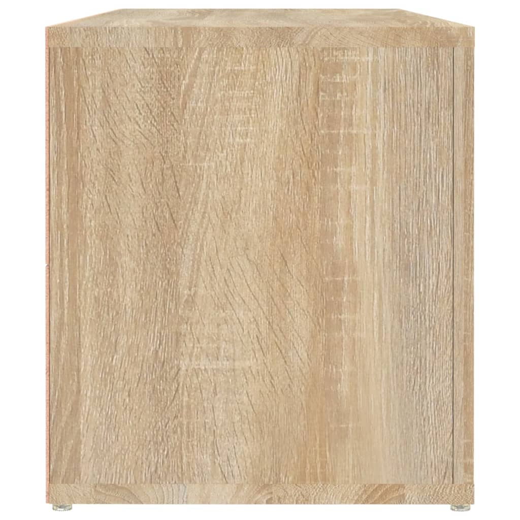 TV Cabinet Sonoma Oak 100x31.5x35 cm Engineered Wood - Bargainia.com - 8720845668242