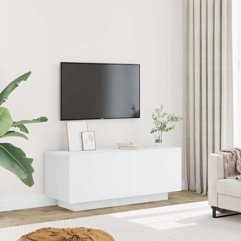 TV Cabinet White 100x35x40 cm Engineered Wood - Bargainia.com - 8720286218464 - 804436