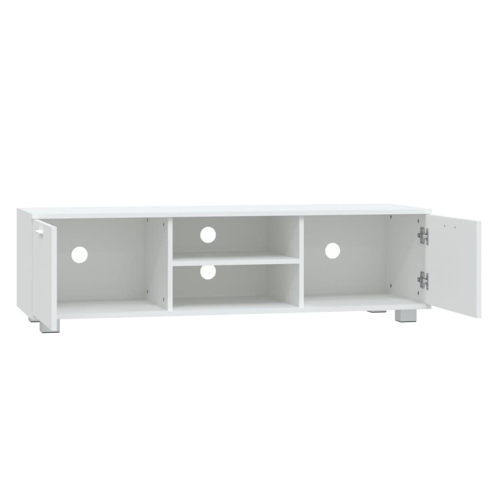 TV Cabinet White 140x40.5x35 cm Engineered Wood - Bargainia.com - 