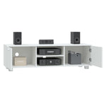 TV Cabinet White 140x40.5x35 cm Engineered Wood - Bargainia.com - 