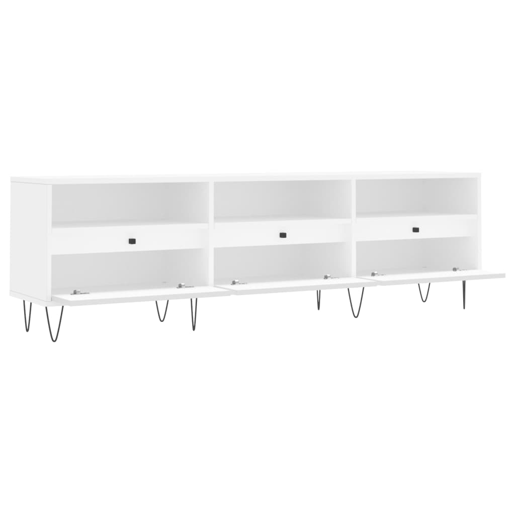 TV Cabinet White 150x30x44.5 cm Engineered Wood - Bargainia.com - 8720845875039 - 831276