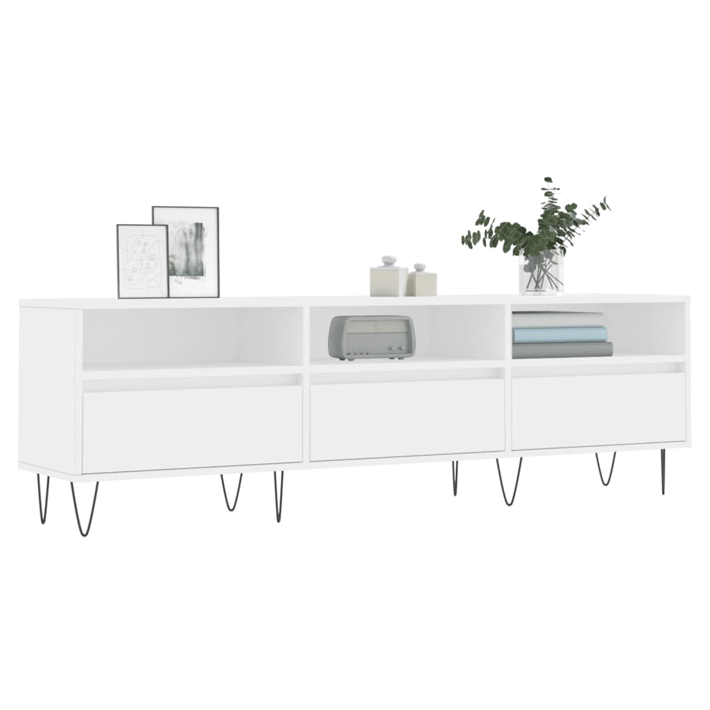 TV Cabinet White 150x30x44.5 cm Engineered Wood - Bargainia.com - 8720845875039 - 831276
