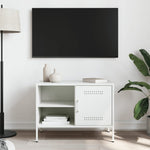 TV Cabinet White 68x39x50.5 cm Steel - Bargainia.com - 