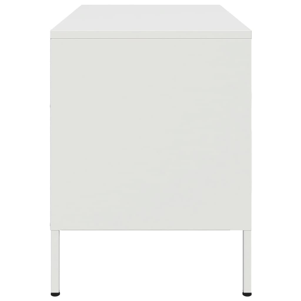 TV Cabinet White 68x39x50.5 cm Steel - Bargainia.com - 