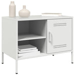 TV Cabinet White 68x39x50.5 cm Steel - Bargainia.com - 
