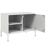 TV Cabinet White 68x39x50.5 cm Steel - Bargainia.com - 