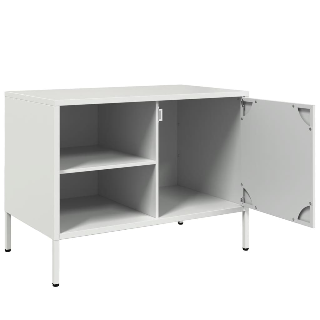 TV Cabinet White 68x39x50.5 cm Steel - Bargainia.com - 