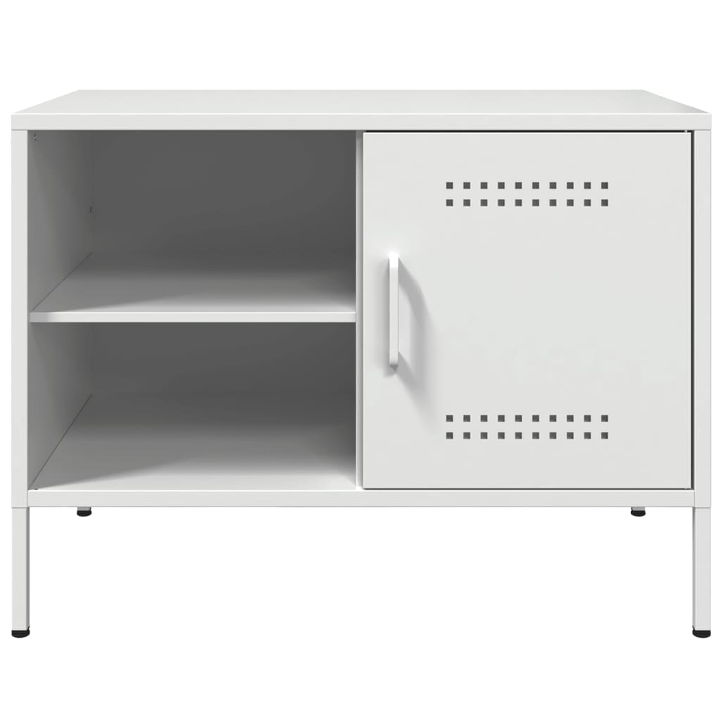 TV Cabinet White 68x39x50.5 cm Steel - Bargainia.com - 
