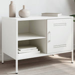TV Cabinet White 68x39x50.5 cm Steel - Bargainia.com - 