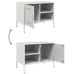 TV Cabinet White 68x39x50.5 cm Steel - Bargainia.com - 