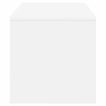 TV Cabinet White 80x40x40 cm Engineered Wood - Bargainia.com - 