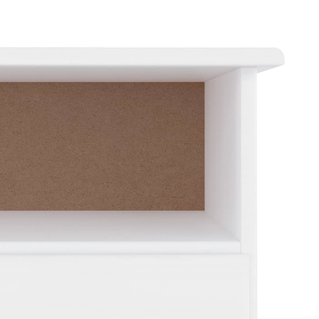 TV Cabinet with Drawers ALTA White 100x35x41 cm Solid Wood Pine - Bargainia.com - 8720845886684 - 353934