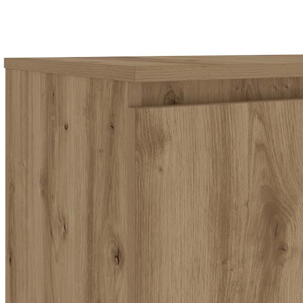 TV Cabinet with LED Lights Artisian Oak 140x40x35.5 cm Engineered Wood - Bargainia.com - 8721158437877 - 856350