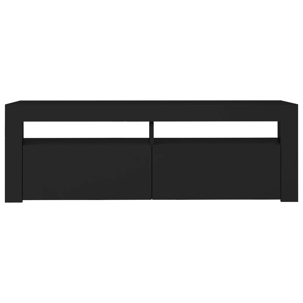 TV Cabinet with LED Lights Black 120x35x40 cm - Bargainia.com - 8720286217214 - 804311
