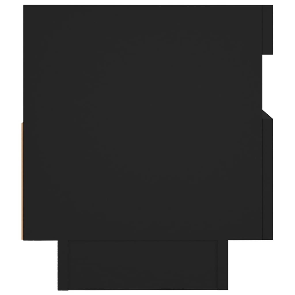 TV Cabinet with LED Lights Black 80x35x40 cm - Bargainia.com - 