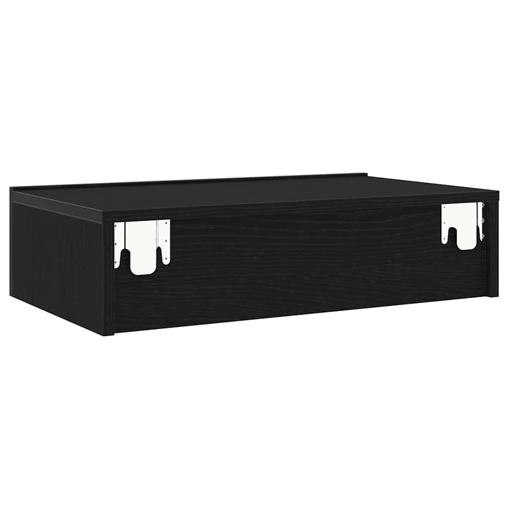 TV Cabinet with LED Lights Black Oak 60x35x15.5 cm - Bargainia.com - 8721158724380 - 862032