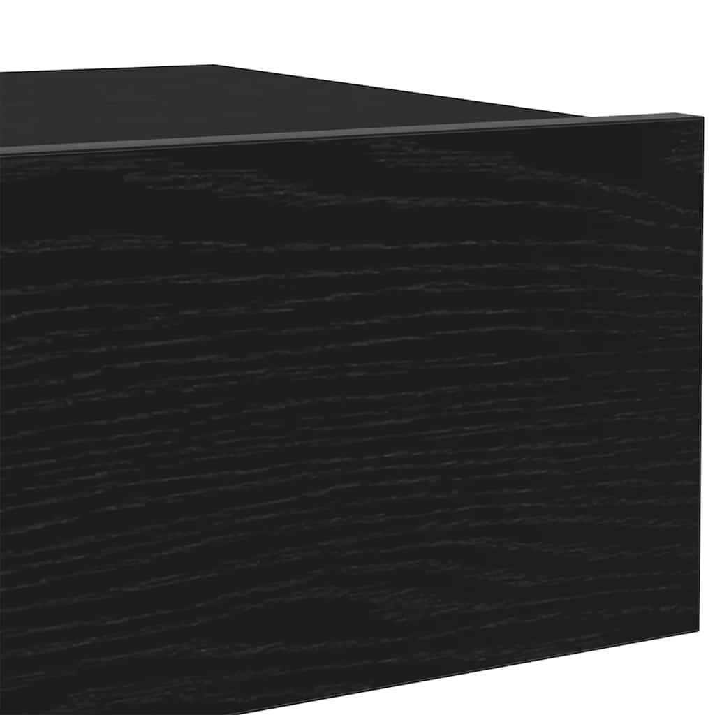 TV Cabinet with LED Lights Black Oak 60x35x15.5 cm - Bargainia.com - 8721158724380 - 862032