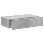 TV Cabinet with LED Lights Concrete Grey 60x35x15.5 cm - Bargainia.com - 