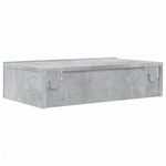 TV Cabinet with LED Lights Concrete Grey 60x35x15.5 cm - Bargainia.com - 