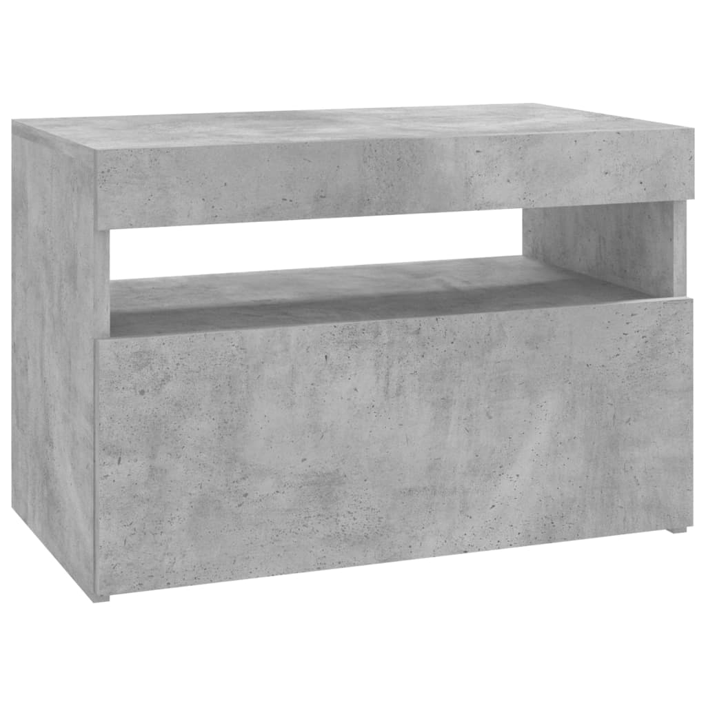 TV Cabinet with LED Lights Concrete Grey 60x35x40 cm - Bargainia.com - 8720286218273 - 804417