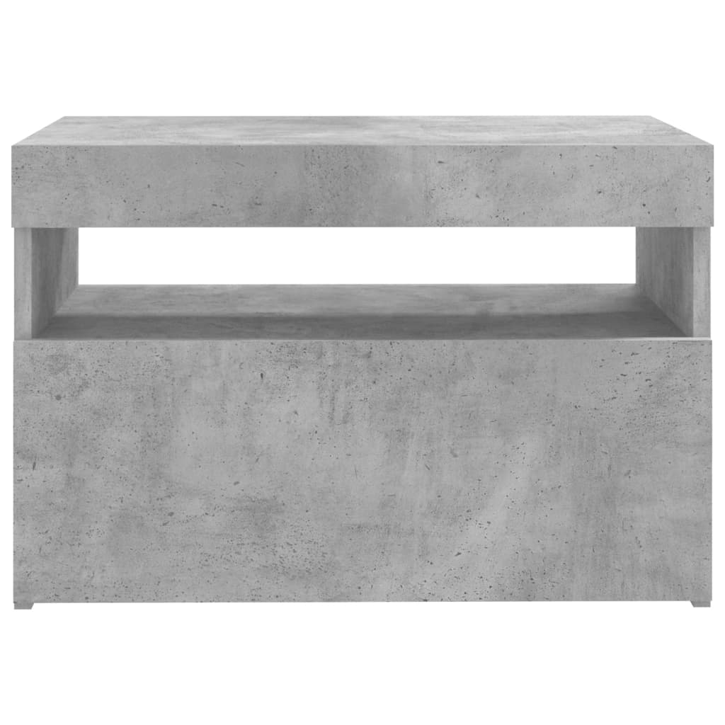 TV Cabinet with LED Lights Concrete Grey 60x35x40 cm - Bargainia.com - 8720286218273 - 804417