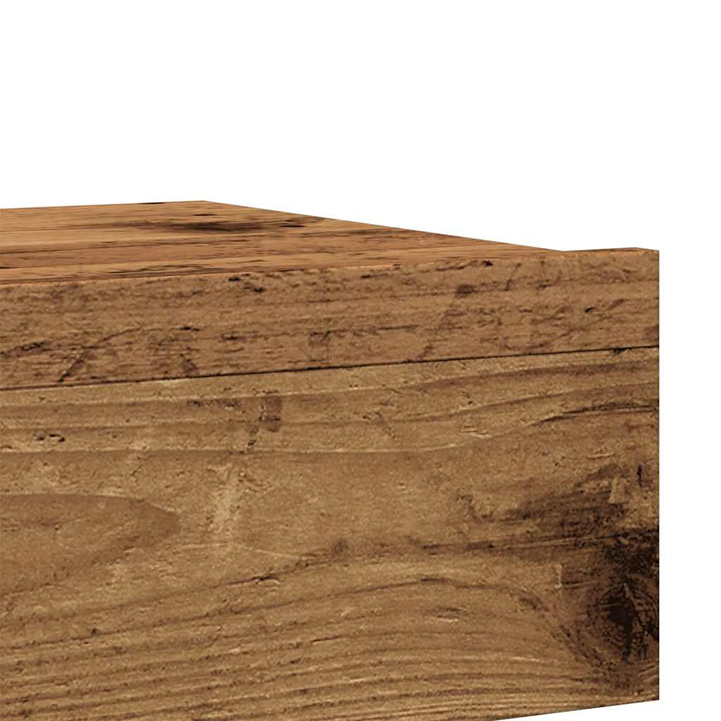 TV Cabinet with LED Lights Old Wood 60x35x15.5 cm - Bargainia.com - 8721158555328 - 856343