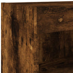 TV Cabinet with LED Lights Smoked Oak 60x30x30 cm - Bargainia.com - 