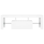 TV Cabinet with LED Lights White 120x35x40 cm - Bargainia.com - 