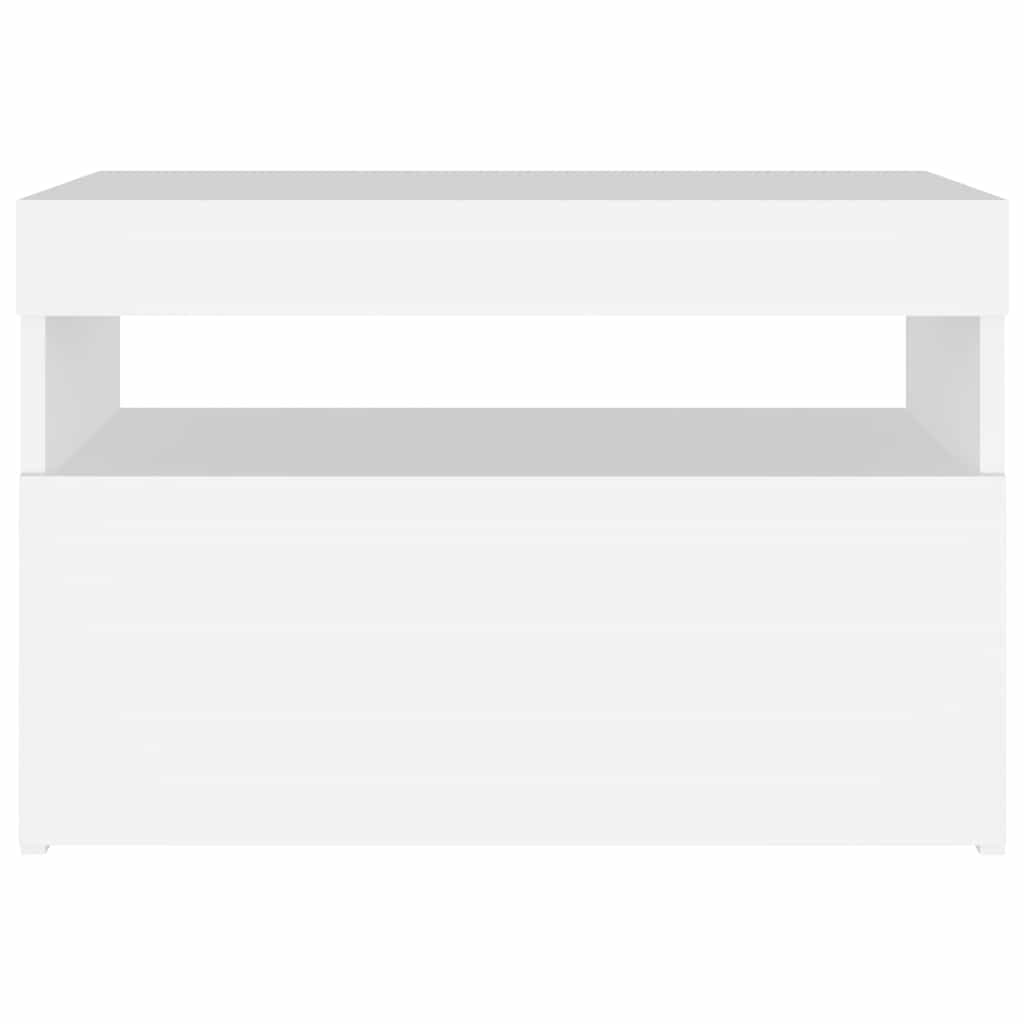 TV Cabinet with LED Lights White 60x35x40 cm - Bargainia.com - 8720286218198 - 804409