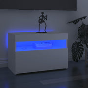 TV Cabinet with LED Lights White 60x35x40 cm - Bargainia.com - 8720286218198 - 804409
