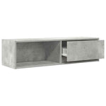 TV Cabinets 2 pcs Concrete Grey 100x31x25.5 cm Engineered Wood - Bargainia.com - 