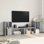 TV Cabinets 2 pcs Concrete Grey 75x30x50 cm Engineered Wood - Bargainia.com - 