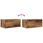 TV Cabinets 2 pcs Old Wood 60x31x25.5 cm Engineered Wood - Bargainia.com - 