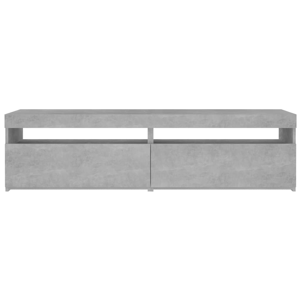 TV Cabinets 2 pcs with LED Lights Concrete Grey 75x35x40 cm - Bargainia.com - 