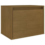 TV Cabinets 3 pcs Honey Brown Solid Wood Pine - Bargainia.com - 