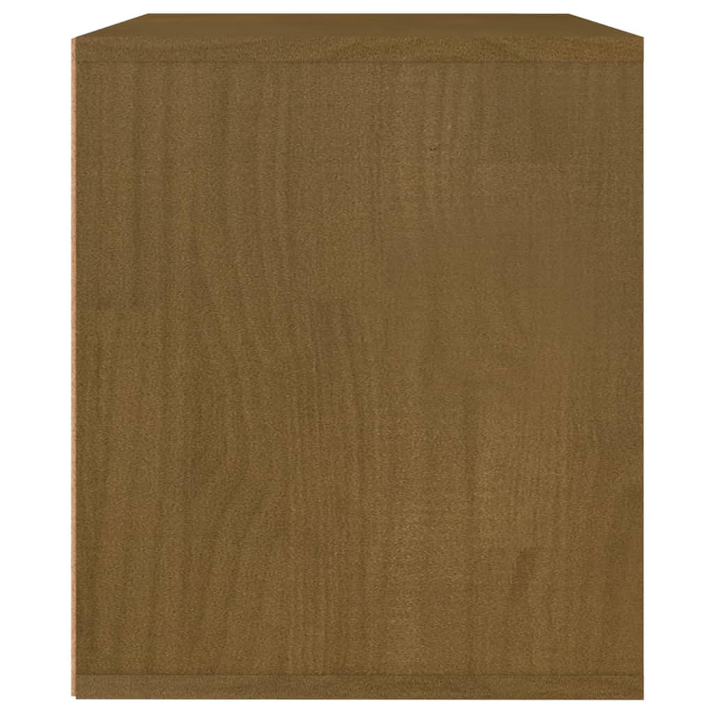 TV Cabinets 3 pcs Honey Brown Solid Wood Pine - Bargainia.com - 