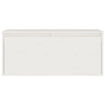 TV Cabinets 3 pcs White Solid Wood Pine - Bargainia.com - 