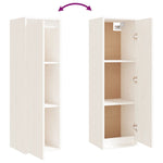 TV Cabinets 3 pcs White Solid Wood Pine - Bargainia.com - 