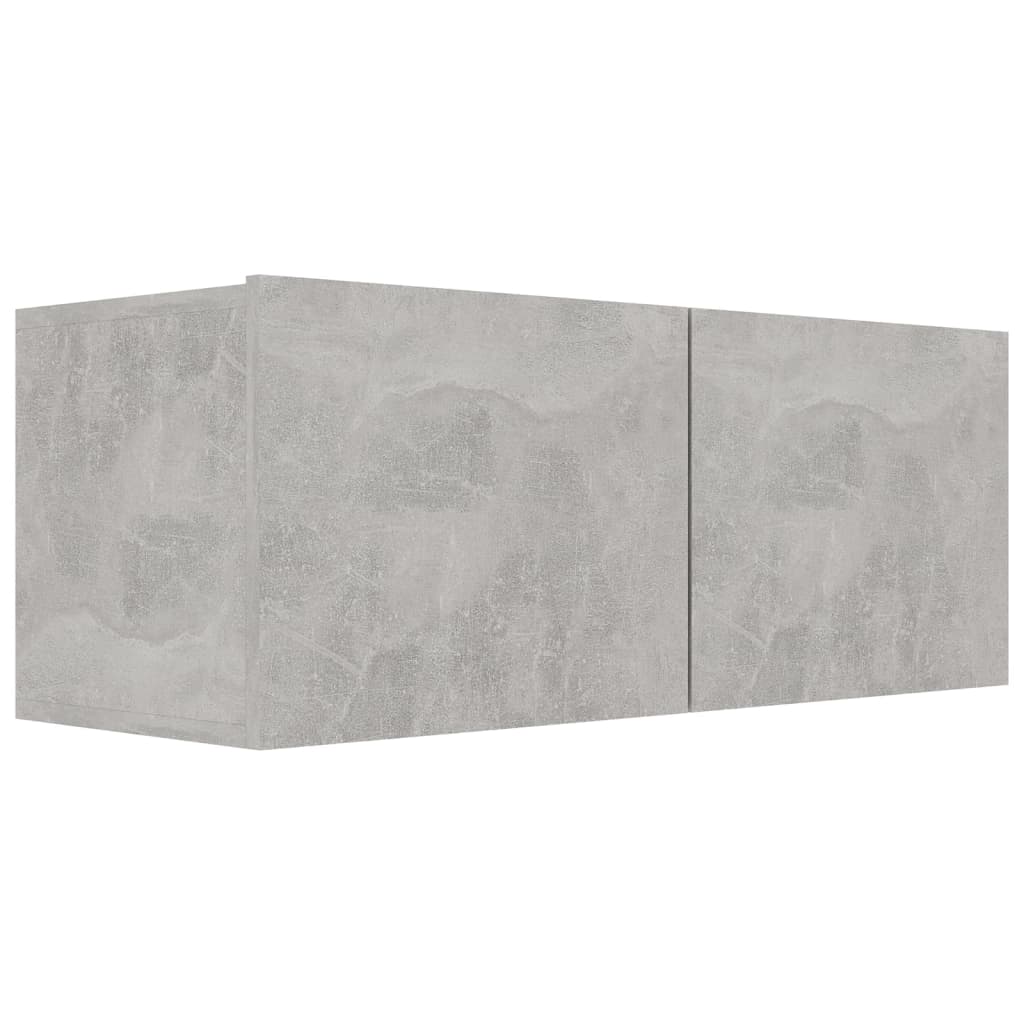 TV Cabinets 4 pcs Concrete Grey 80x30x30 cm Engineered Wood - Bargainia.com - 