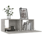 TV Cabinets 4 pcs Concrete Grey 80x30x30 cm Engineered Wood - Bargainia.com - 