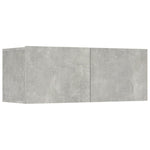 TV Cabinets 4 pcs Concrete Grey 80x30x30 cm Engineered Wood - Bargainia.com - 