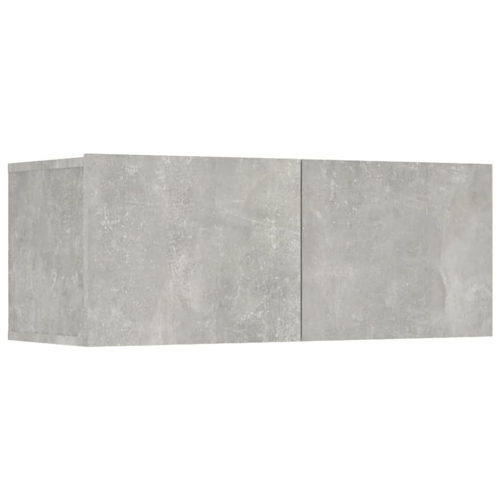 TV Cabinets 4 pcs Concrete Grey 80x30x30 cm Engineered Wood - Bargainia.com - 