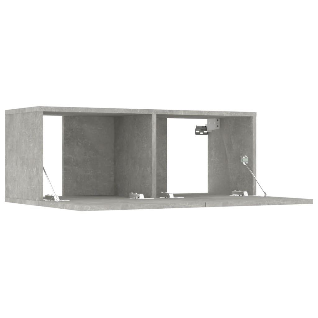 TV Cabinets 4 pcs Concrete Grey 80x30x30 cm Engineered Wood - Bargainia.com - 
