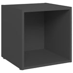 TV Cabinets 4 pcs Grey 37x35x37 cm Engineered Wood - Bargainia.com - 