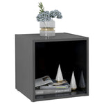 TV Cabinets 4 pcs High Gloss Grey 37x35x37 cm Engineered Wood - Bargainia.com - 