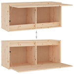 TV Cabinets 4 pcs Solid Wood Pine - Bargainia.com - 