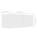 TV Cabinets 4 pcs White 80x30x30 cm Engineered Wood - Bargainia.com - 